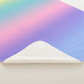 Pastel Rainbow Sky Ästhetische Ombre Gradient Chic Sherpadecke (3/4)