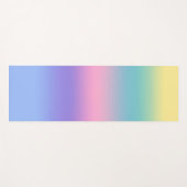 Pastel Rainbow Sky Ästhetische Ombre Gradient Yogamatte (Vorderseite (Horizontal))