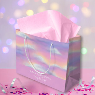 Pastel Rainbow Sky Baby Dusche Große Geschenktüte