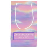 Pastel Rainbow Sky Baby Dusche Kleine Geschenktüte (Vorderseite)