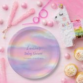 Pastel Rainbow Sky Baby Dusche Pappteller (Party)