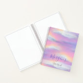 Pastel Rainbow Sky Custom Sketchbook Notizblock (Innenseite)
