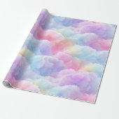 Pastel Rainbow Soft Cloud Blend Abstract Pattern Geschenkpapier (Ungerollt)