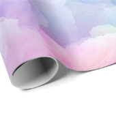 Pastel Rainbow Soft Cloud Blend Abstract Pattern Geschenkpapier (Rolleneckpunkt)