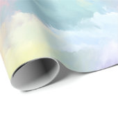 Pastel Rainbow Soft Cloud Blend Abstract Pattern Geschenkpapier (Rolleneckpunkt)