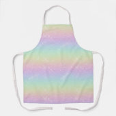 Pastel Rainbow Sparkle Muster Schürze (Vorderseite)