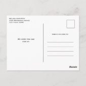 Pastel Rainbow Spiral Candy Birthday Party Postkarte (Rückseite)