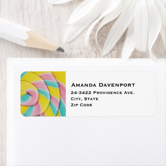 Pastel Rainbow Spiral Candy Foto (Insitu)