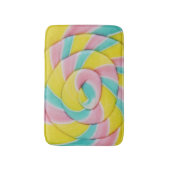 Pastel Rainbow Spiral Candy Foto Badematte (Vorderseite Vertikal)