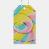 Pastel Rainbow Spiral Candy Foto für Sie Geschenkanhänger (Rückseite)