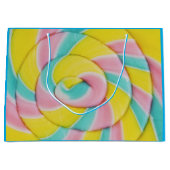 Pastel Rainbow Spiral Candy Foto Große Geschenktüte (Vorderseite)