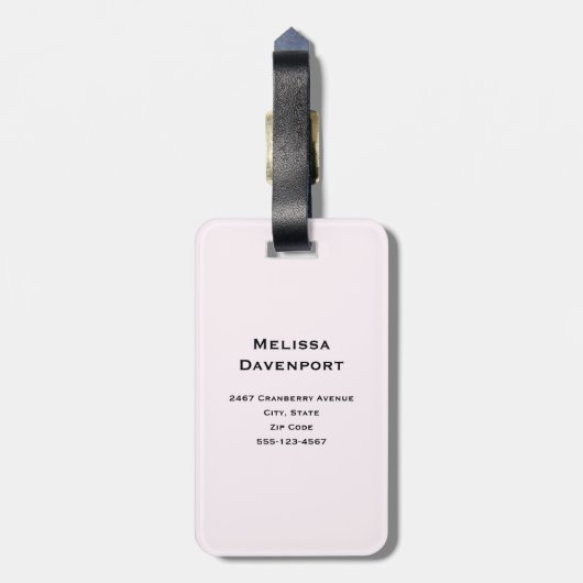 Pastel Rainbow Spiral Candy Foto Monogram Gepäckanhänger (Rückseite vertikal)