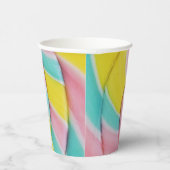 Pastel Rainbow Spiral Candy Foto Pappbecher (Rechts)