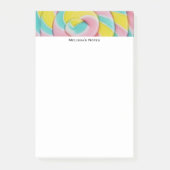 Pastel Rainbow Spiral Candy Foto Post-it Klebezettel (Vorderseite)