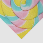 Pastel Rainbow Spiral Candy Foto Seidenpapier (Ausschnitt)