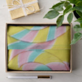 Pastel Rainbow Spiral Candy Foto Seidenpapier (Geschenk)