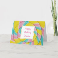 Pastel Rainbow Spiral Candy Geburtstag