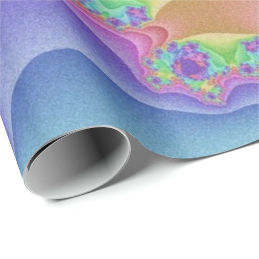 Pastel Rainbow Spiral Geschenkpapier (Rolleneckpunkt)