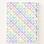 Pastel Rainbow Spiral Notebook Notizblock (Rückseite)