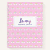 Pastel Rainbow Spiral Notebook Notizblock (Vorderseite)