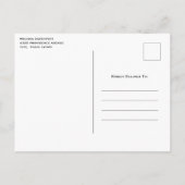 Pastel Rainbow Spiral Save the Date Candy Einladungspostkarte (Rückseite)