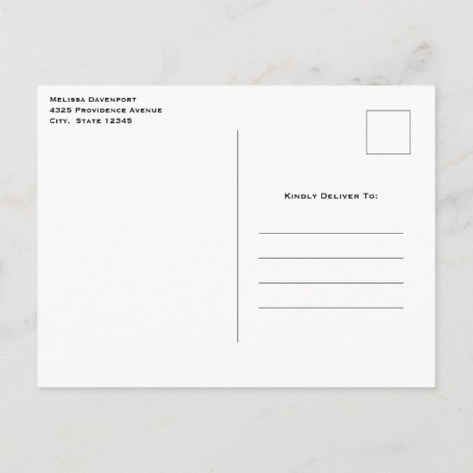 Pastel Rainbow Spiral Save the Date Candy Einladungspostkarte (Rückseite)