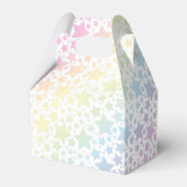 Pastel Rainbow Star Kinderdusche Geschenkschachtel (Rückseite)