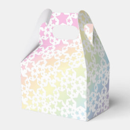 Pastel Rainbow Star Kinderdusche Geschenkschachtel