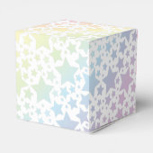 Pastel Rainbow Star Kinderdusche Geschenkschachtel (Rückseite)