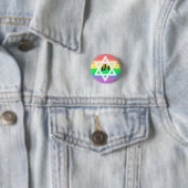 Pastel Rainbow Star von David | LGBTQ allein Button (Beispiel)
