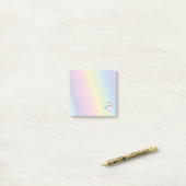 Pastel Rainbow Sticky Notes Post-it Klebezettel (Auf Schreibtisch)