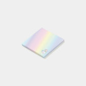 Pastel Rainbow Sticky Notes Post-it Klebezettel (angewinkelt)