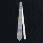 Pastel Rainbow Strip Krawatte<br><div class="desc">Das ist ein hübsches Pastellmuster mit weichen Regenbogenstreifen.</div>