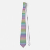 Pastel Rainbow Strip Krawatte (Vorderseite)