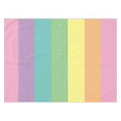 Pastel Rainbow Stripe Tablecloth Tischdecke (Vorderseite (Horizontal))
