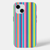 Pastel Rainbow Stripes Case-Mate iPhone Hülle (Rückseite)