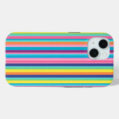Pastel Rainbow Stripes Case-Mate iPhone Hülle (Rückseite (Horizontal))
