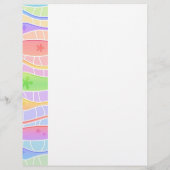 PASTEL RAINBOW STRIPES FLYER individuell anpassbar (Hinten)