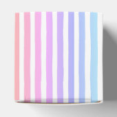 Pastel Rainbow Stripes Geschenkschachtel (Oben)