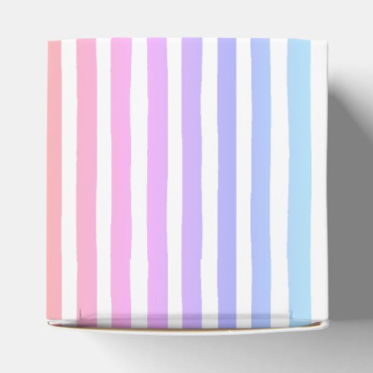 Pastel Rainbow Stripes Geschenkschachtel (Oben)