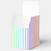 Pastel Rainbow Stripes Geschenkschachtel (Geöffnet)