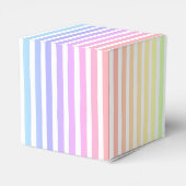 Pastel Rainbow Stripes Geschenkschachtel (Rückseite)