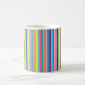 Pastel Rainbow Stripes Kaffeetasse (Mittel)