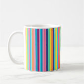 Pastel Rainbow Stripes Kaffeetasse (Links)