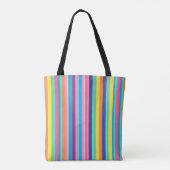 Pastel Rainbow Stripes Tasche (Rückseite)
