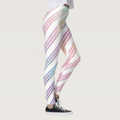 Pastel Rainbow Striping Leggings (Rechts)