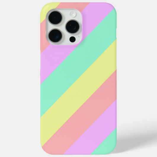 Pastel Rainbow Striping Muster Case-Mate iPhone Hülle (Rückseite)