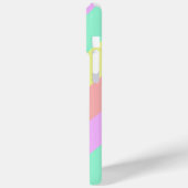Pastel Rainbow Striping Muster Case-Mate iPhone Hülle (Rückseite / Links)