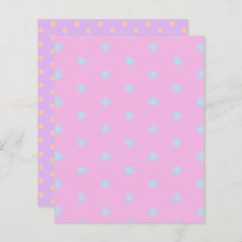 Pastel Rainbow Sunburgs & Stars Scrapbook Paper
