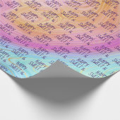 Pastel Rainbow Swirl Sweet 16 Geschenkpapier (Ecke)